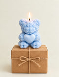 Teddy Blue Bear Candle