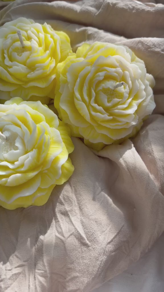 Peony Single Candle Large